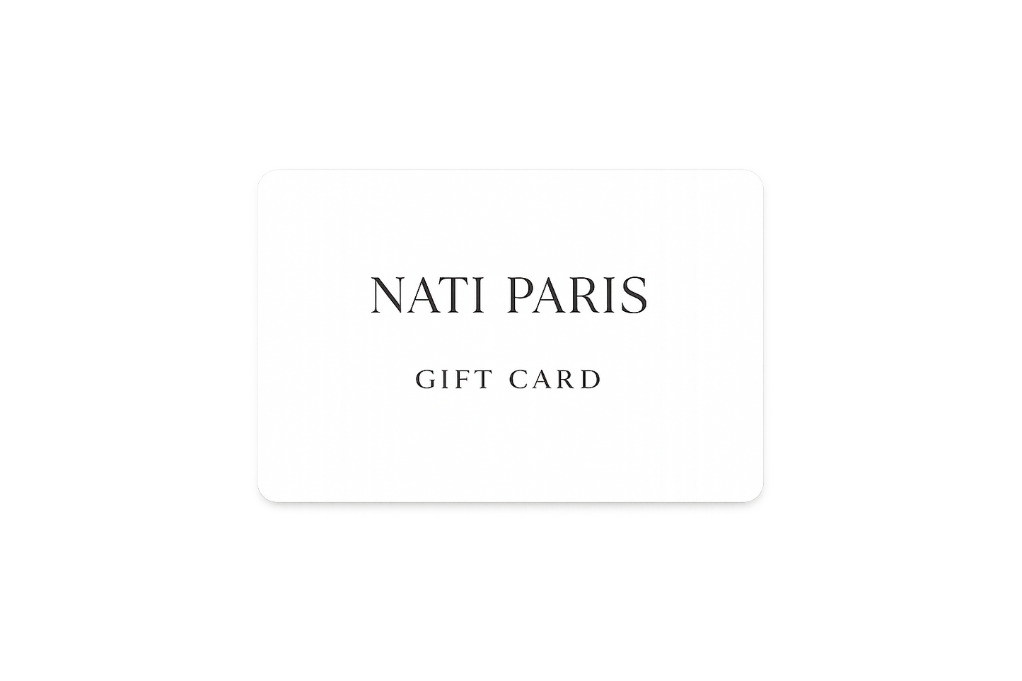 NATI PARIS-GIFT CARD
